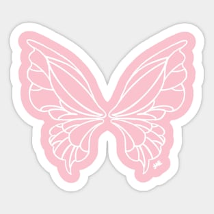 Fairy Wings Linework Sticker